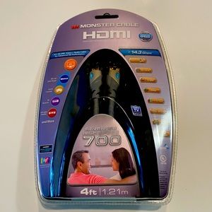 NEW Monster Cable HDMI 4 ft Adv. high speed 700